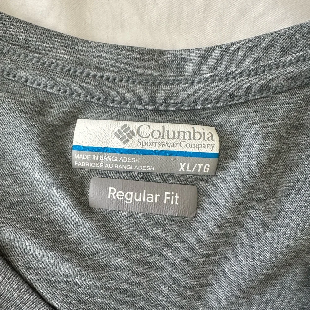 Columbia  Mens Gray Omni Wick Short Sleeve regular fit XL - Picture 6 of 6